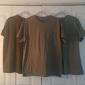 Set of 3 Green Shirts